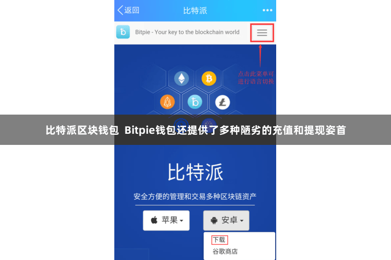 比特派区块钱包  Bitpie钱包还提供了多种陋劣的充值和提现姿首
